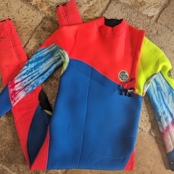 GENUINE RIP CURL NO ZIP KIDS FLASH BOMB 3.2 PRO WETSUIT SIZE 16 - Picture 1 of 2